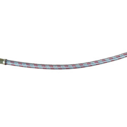 240-3509150-02 Маслопровод компрессора МТЗ (L=410, МЕТ. Оплетка), (МР)