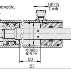  Ц50х120.010-А Гидроцилиндр МТЗ-310, 320 подъема навесного устройства (КГЦ 797.50-20-120), Беларусь