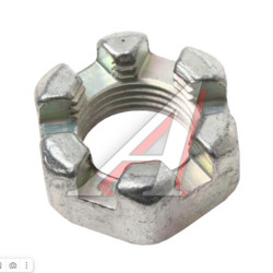 Гайка М16х1.5 DIN 935 / ГОСТ 5918 оц., дифференциала, корончатая, УРАЛ (АО АЗ УРАЛ)